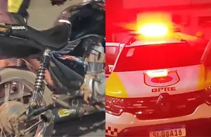 Homem é preso por receptação após ser flagrado com moto roubada na BR-316 (Foto: Conecta Piauí/ Repórter 12)