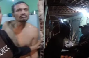 Homem recém-saído da prisão é preso após tentar matar o pai em Nazária (Foto: Repórter 12)