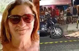 Idosa morre atropelada por moto pilotada por adolescente em Teresina (Foto: Reprodução)