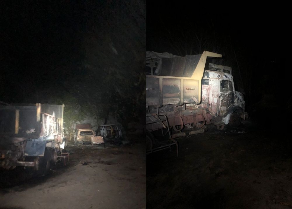 Incêndio destrói veículos em oficina no bairro Santa Clara, em Teresina