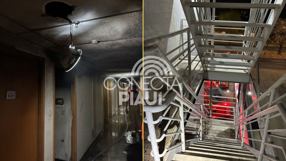 Incêndio em hotel da zona Leste de Teresina deixa dois feridos e danos materiais