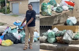 Influencer denuncia falta de coleta de lixo em Teresina: 'Tá podre' (Foto: Reprodução)