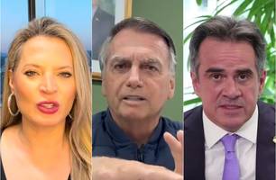 Joice, Bolsonaro e Ciro Nogueira (Foto: Reprodução)