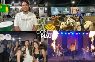 Júnior Macêdo, do Imepi, prestigia 1ª etapa do Campeonato Piauiense de Vaquejada (Foto: Conecta Piauí)