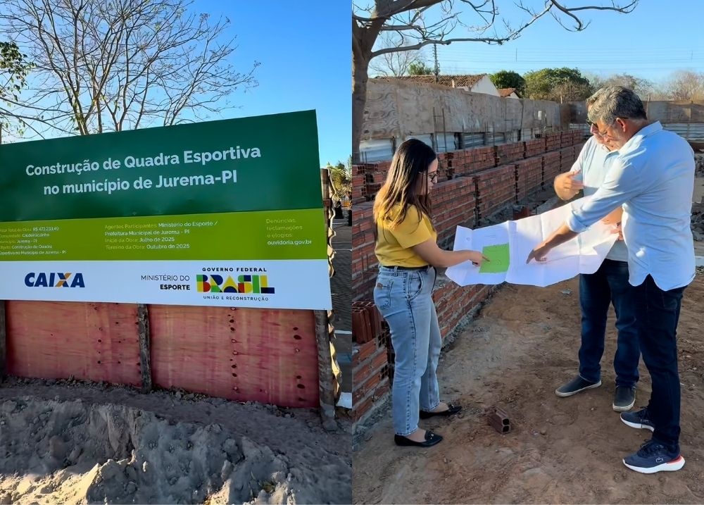 Jurema do Piauí anuncia construção de quadra esportiva no povoado Caldeiraozinho