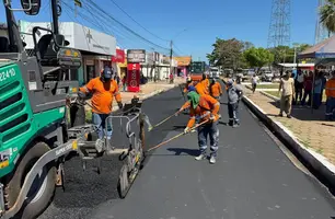 Leo Sobral e prefeito de José de Freitas visitam obras da Travessia Urbana (Foto: Reprodução/ ASCOM)