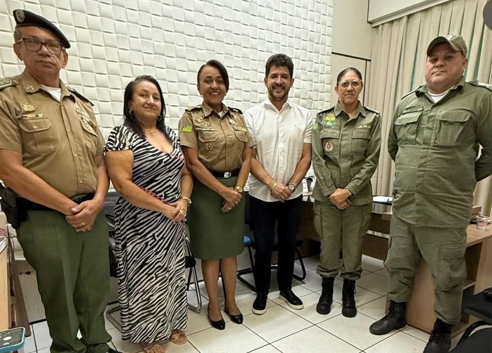 Luciano Filho faz ajustes para implantação do Pelotão Mirim da PM em Hugo Napoleão
