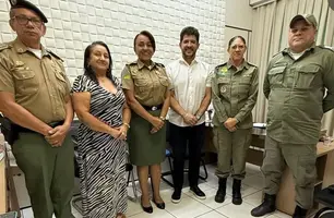 Luciano Filho faz ajustes para implantação do Pelotão Mirim da PM em Hugo Napoleão (Foto: Reprodução)