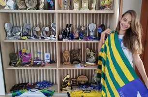 Mallu Belary é a primeira piauiense na Seleção Brasileira de Beach Tennis (Foto: Reprodução)