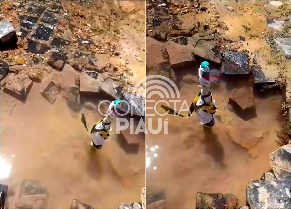 Moradora denuncia vazamento e falta de água há quase uma semana em Teresina