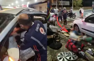 Mortos em grave acidente em Teresina voltavam da igreja; criança está internada (Foto: Reprodução)