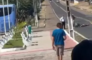 Motociclista com sinais de embriaguez colide com ônibus da Guanabara na BR-343 (Foto: Reprodução Portal do Rurik)