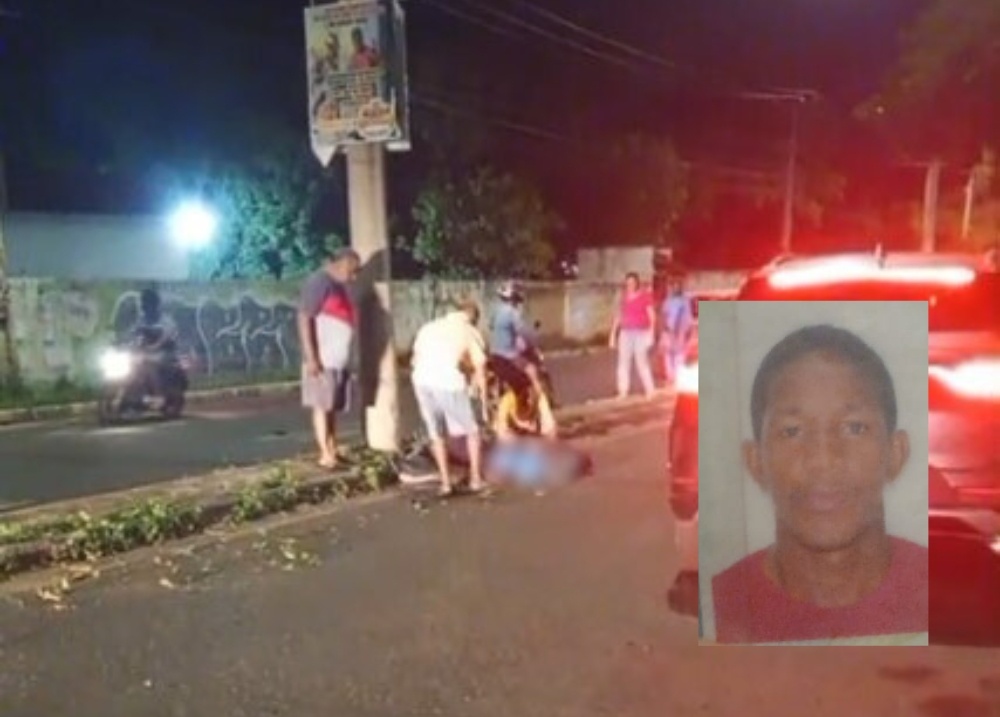 Motociclista perde controle e colide contra poste na zona Leste de Teresina
