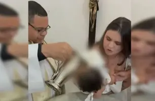 No Rio, padre nega falar nome de criança durante batizado e família faz denúncia (Foto: Reprodução)