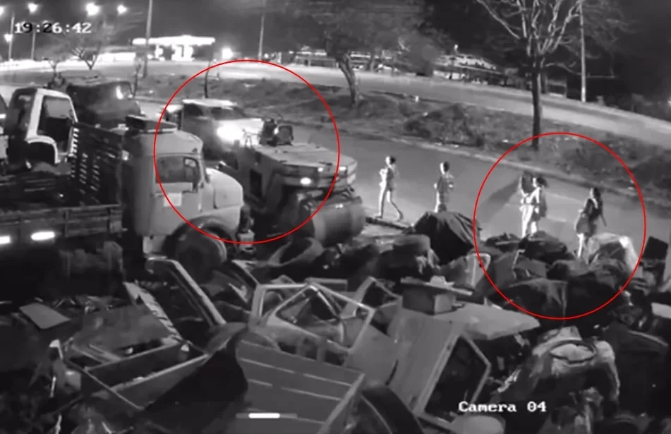 Os dois estavam no carro que atropelou duas mulheres