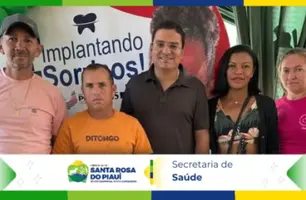 Pacientes de Santa Rosa do Piauí são atendidos pelo programa Implantando + Sorriso (Foto: Reprodução)