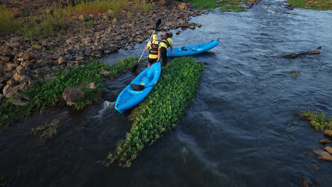 Passeio de caiaque no rio Poty une aventura, lazer e consciência ambiental