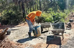 Pavimentação da PI-115, em José de Freitas, entra na reta final (Foto: Reprodução/ ASCOM)