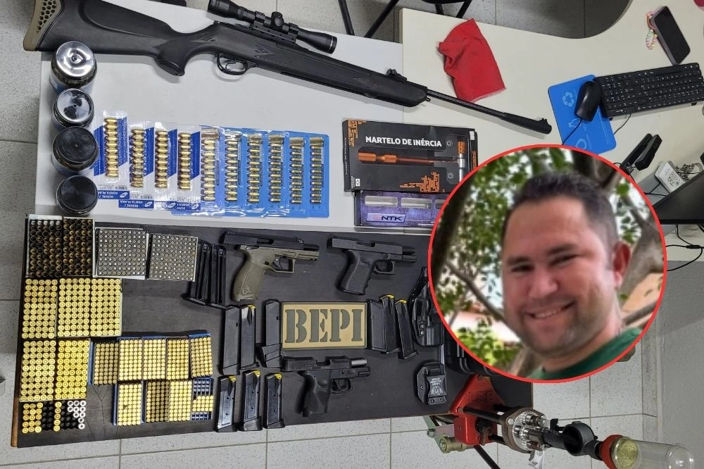 PM apreende arsenal em casa do homem que matou vereador e ex-GCM de Parnaíba