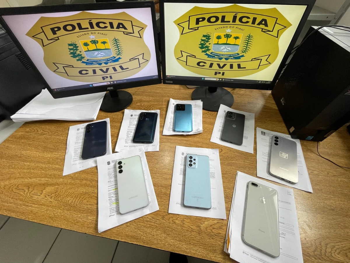 Polícia Civil recupera celulares roubados no Piauí e em outros estados