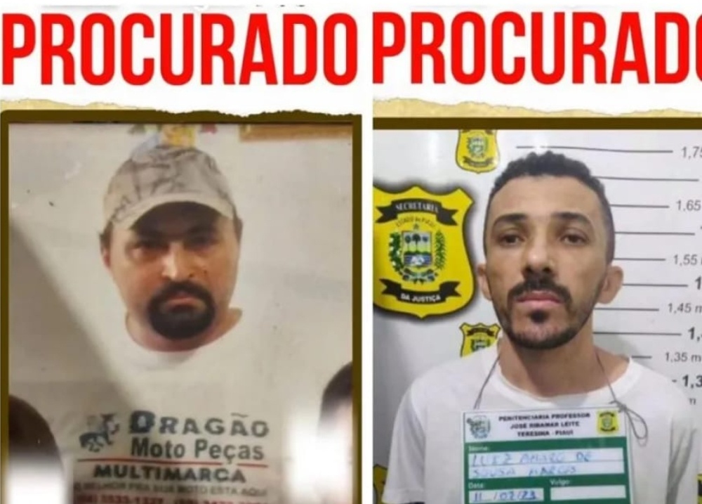 Polícia divulga imagens de pistoleiros foragidos suspeitos por homicídios no Piauí