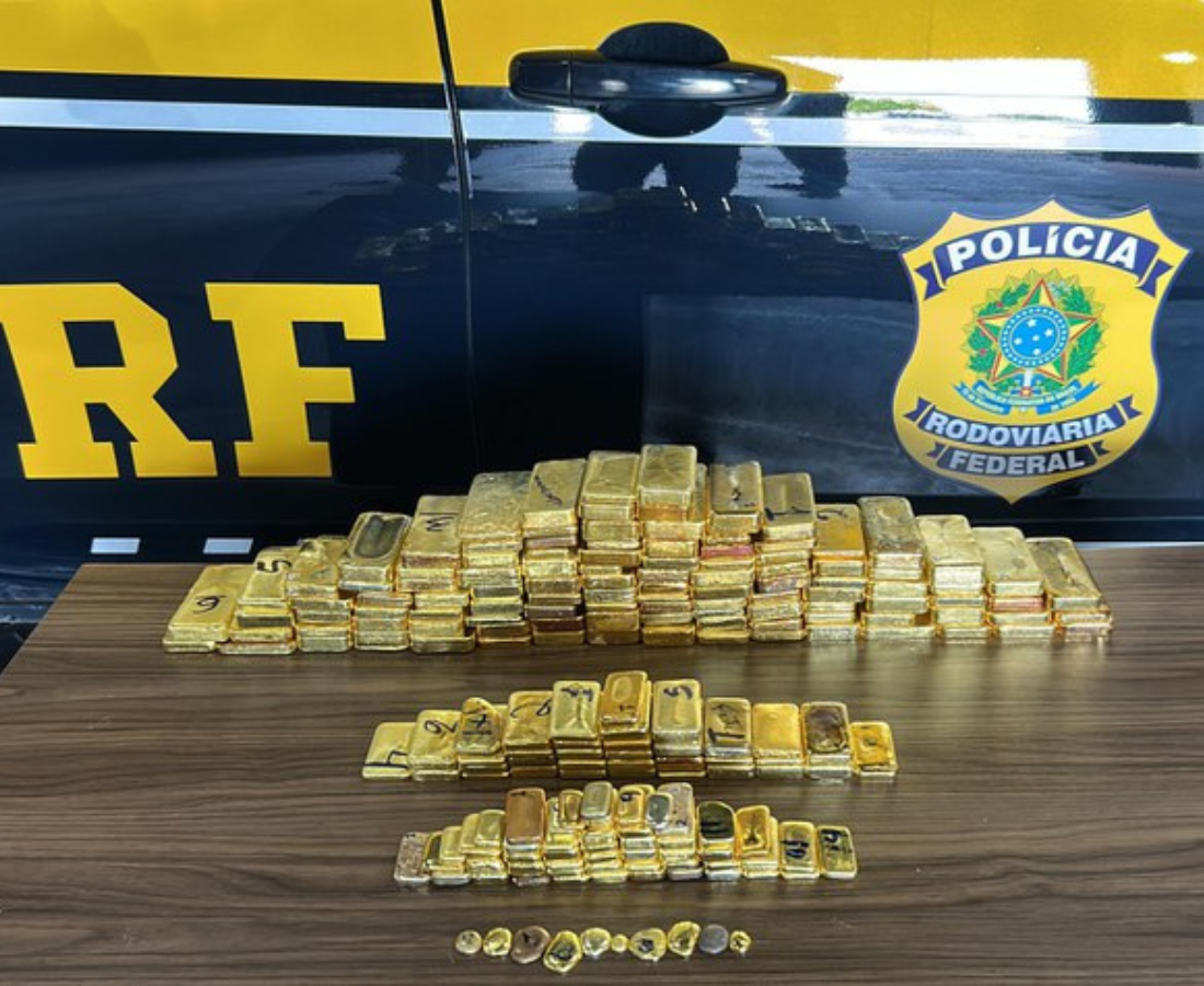 Polícia encontra 103Kg em barras de ouro dentro de carro em Roraima