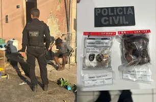 Polícia invade 'boca de fumo' e prende casal com crack na zona Leste de Teresina (Foto: Reprodução)