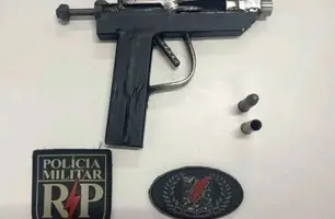 Polícia Militar apreende arma caseira e conduz três suspeitos em Timon (Foto: Reprodução)