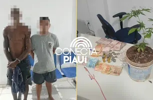 Polícia Militar prende dois homens com drogas e arma de fogo em Matias Olímpio (Foto: SSP-PI)