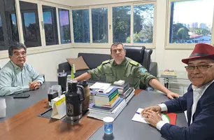 Prefeito Abdoral Melo se reúne com comandante da PM em Teresina (Foto: Reprodução)