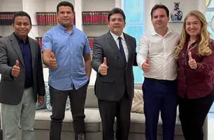 Prefeito Ronielton Abílio articula novos investimentos  com Rafael Fonteles (Foto: Reprodução)