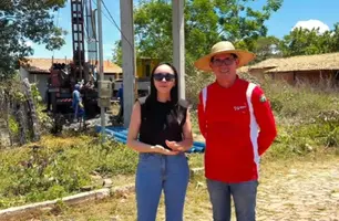 Prefeitura de Caraúbas do Piauí perfura novo poço na comunidade Vila Nova (Foto: Reprodução)