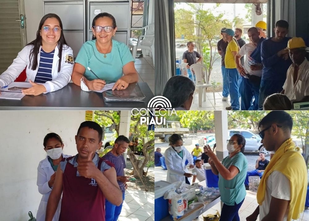 Prefeitura de Lagoa do Piauí realiza ação de vacinação na empresa Postes Nordeste