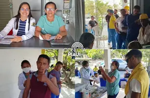 Prefeitura de Lagoa do Piauí realiza ação de vacinação na empresa Postes Nordeste (Foto: Reprodução)