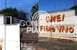Princípio de incêndio atinge creche zona Norte de Teresina (Foto: Reprodução)