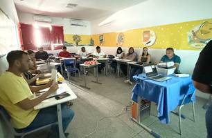 Professores participam do 1º encontro do ‘De Olho no SAEB’ em São Raimundo Nonato (Foto: Reprodução)