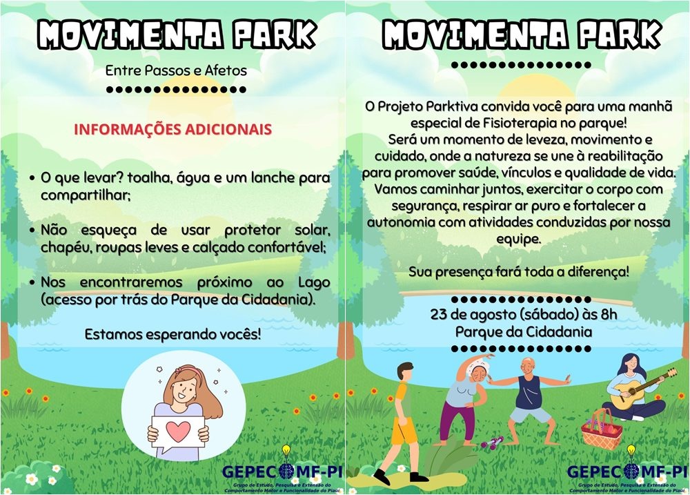 Projeto PARKtiva promove piquenique com pacientes de Parkinson em Teresina