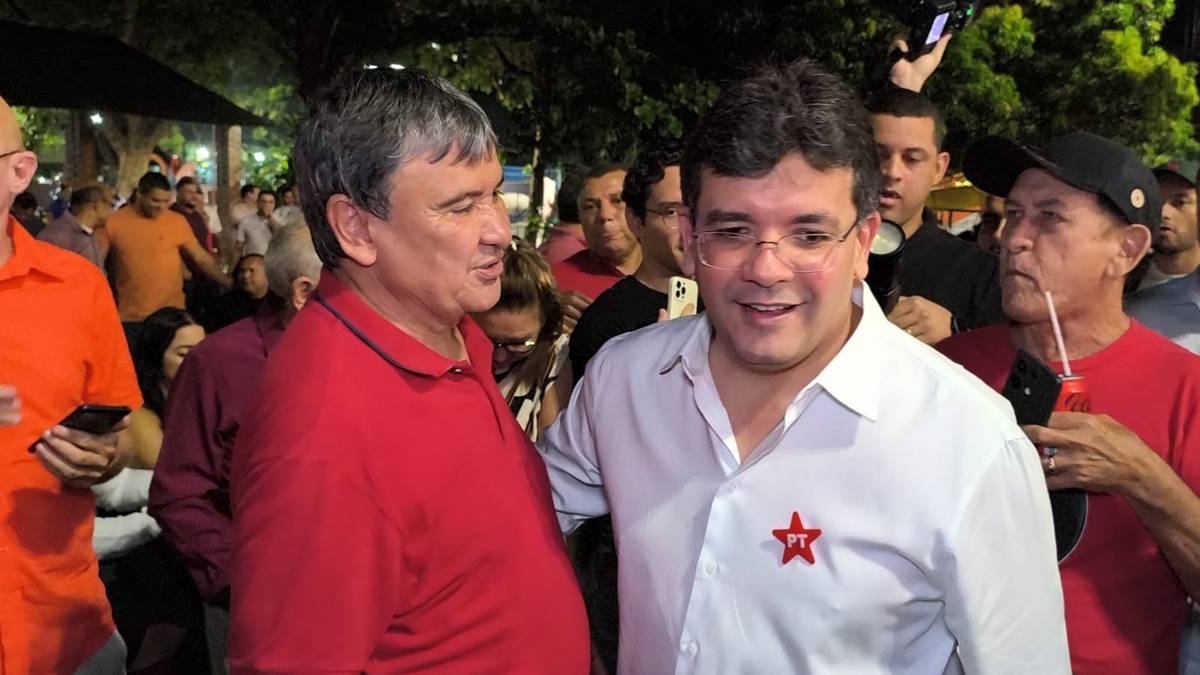 Rafael Fonteles, governador do Piauí e o Wellington Dias, ministro do Desenvolvimento Social