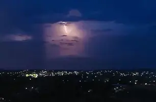 Raios em Teresina (Foto: Werton Costa)