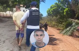 Suspeito de matar jovem a facadas após consumir bebidas em bar é preso em Barras (Foto: Reprodução)