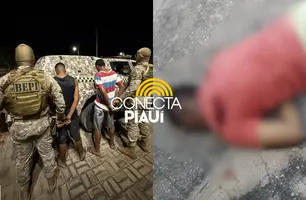 Suspeitos de matar adolescente são apreendidos no ‘Tribunal do Crime’ em Teresina (Foto: Divulgação/BEPI)
