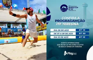 Teresina sedia etapa do Circuito Mundial de Beach Tennis (Foto: Divulgação)