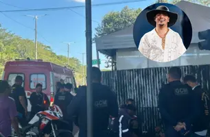 Trabalhador sofre choque durante montagem do show de Natanzinho Lima em Teresina (Foto: Reprodução/Redes Sociais)