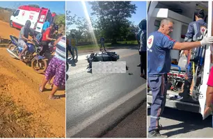 Três acidentes simultâneos mobilizam equipes de resgate em Campo Maior (Foto: Reprodução)