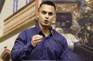 Vereador Mateus Batista (União), de Joinville (SC) (Foto: Mauro Artur Schlieck/Câmara de Joinville)