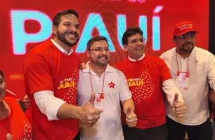 Washington Bandeira, Fábio Novo, Rafael Fonteles e João Pereira. (Foto: James Rodrigues / Conecta Piauí.)