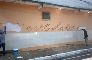 Ação contra pichações é iniciada em Parnaíba e segue sem prazo para conclusão (Foto: Divulgação/Polícia Civil)