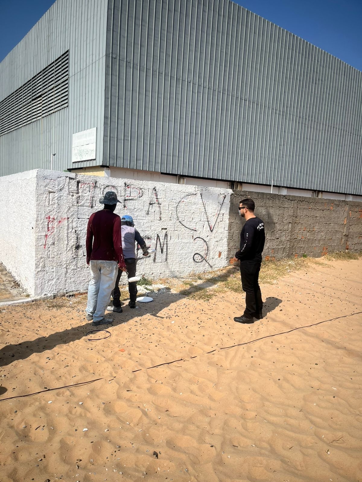 Ação contra pichações é iniciada em Parnaíba e segue sem prazo para conclusão