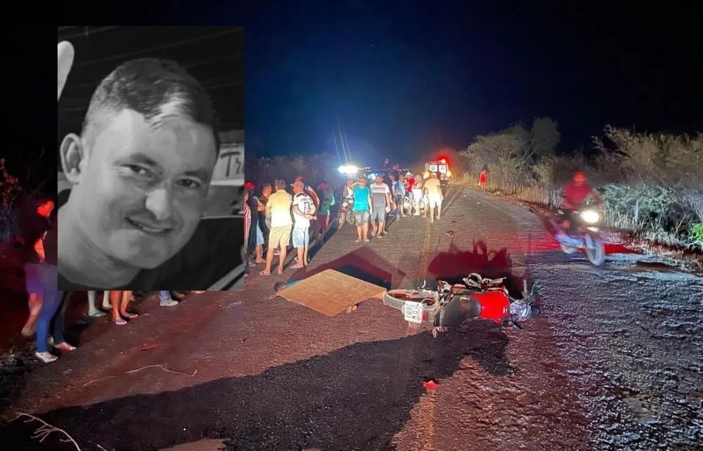 Acidente entre motocicletas deixa um morto e dois feridos em São Miguel do Tapuio