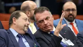 Advogado Celso Vilardi e o ex-presidente Jair Bolsonaro (Foto: Gustavo Moreno/STF)